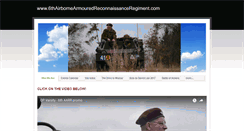 Desktop Screenshot of 6thairbornearmouredreconnaissanceregiment.com