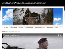 Tablet Screenshot of 6thairbornearmouredreconnaissanceregiment.com